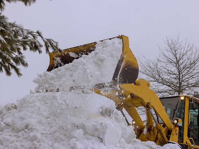 snow plowing