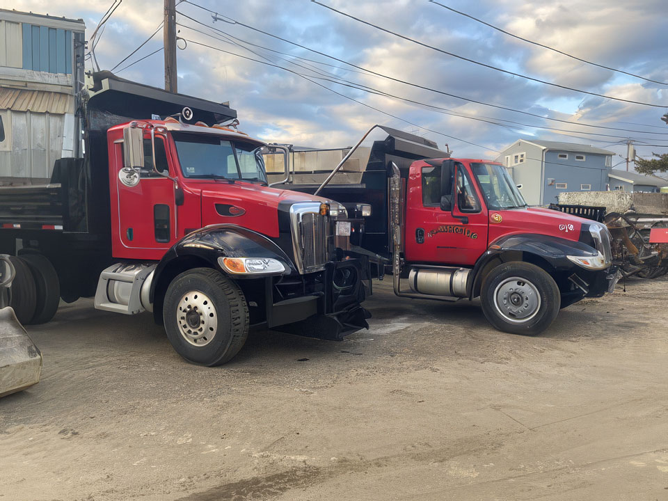 sewer contractors near me - photo of AD Paolini trucks