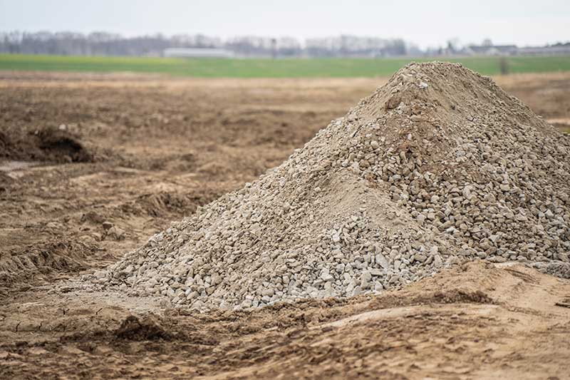 abc gravel supply yard aggregate base course gravel