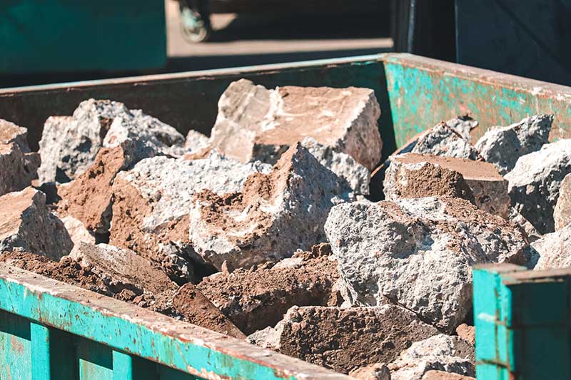 construction mixed load disposal yard