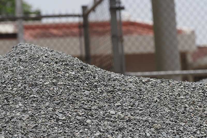 dense grade aggregate supply yard