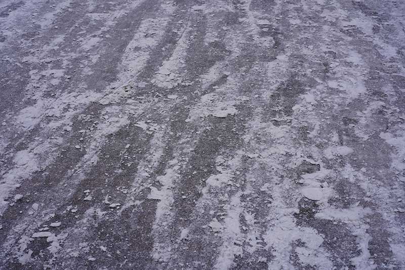 untreated salt supply yard